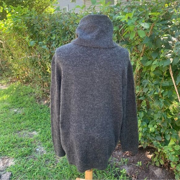 Vero moda Blakely Wool M Women’s Melange Cowl Neck Sweater side Zip Alpa… - Picture 9 of 16